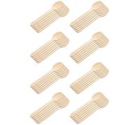 Acan Tradineur - 8 Paquetes de 12 cucharas de Madera - Material Reutilizable y reciclable - Longitud de 16 cm - Color Madera - Total 96 Uds