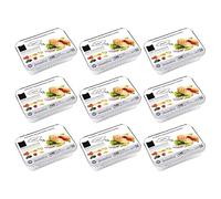 Acan Tradineur - 9 Packs de Bandejas de Aluminio - Apto para Todo de Alimentos - Resistente e higiénico - 3 Unidades por Pack - 32 x 26,4 x 6 cm - 27 Unidades Totales