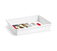 Acan Tradineur - Bandeja de Polipropileno, Blanca, para hostelería, frigorífico, 4 litros, 34,5 x 26 x 6,5 cm.