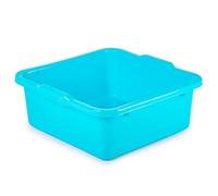 Acan Tradineur - Barreño Cuadrado de Polipropileno, Cubo, Tina, cubeta para Limpieza, Apto para Uso alimentario, Fabricado en España (8 litros, 31,5 x 30,5 x 12,5 cm, Color Aleatorio)