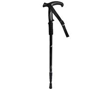 Acan Tradineur - Bastón de Trekking Extensible, Mango en T ergonómico, Palo de Senderismo telescópico, Aluminio, Ultraligero, antichoque, Caminar, montaña, 65-135 cm, Color Aleatorio