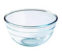 Acan Tradineur - Bol de vidrio, capacidad 1 litro, cuenco apilable, mezclas, cocina, repostería, ensaladas, dimensiones 10 x 17 x 6 cm