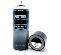 Acan Tradineur - Bote de Pintura en Spray - Fabricado en España - Ideal para cualquier superficie, Madera, Metal, Cartón, Piedra o Cerámica - Capacidad de 400 ML - Negro Brillante