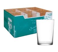 Acan Tradineur - Caja de 12 Vasos Modelo Bodega - Capacidad: 530 ml - Fabricado en Vidrio Resistente - Apto para lavavajillas - Tamaño Aprox: Ø 8,5 x 13 cm - 12 Uds Totales