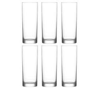 Acan Tradineur - Caja de 6 vasos modelo “Liberty” - Fabricación en cristal resistente - Apto para lavavajillas - 295 ML - Ø 6,5 x 13,5 cm