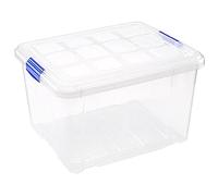 Acan Tradineur - Caja de almacenaje plástico 4 L. Cesta, recipiente almacenamiento objetos 14 x 26 x 17 cm
