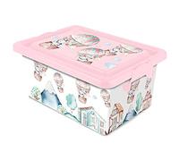 Acan Tradineur - Caja de Almacenamiento con Tapa y Cierres Laterales Clip - Ideal para almacenaje - Fabricada en España (Volar - 7,5 litros)