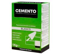 ACAN Tradineur - Cemento en polvo, reparaciones generales, albañilería, suelos, muros, uso interior y exterior, fabricado en España (Blanco, 1 kg)