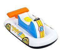 Acan Tradineur - Coche Deportivo Hinchable Infantil para Piscina, vehículo acuático Inflable Flotante para niños, Incluye Parche de reparación, 110 x 75 cm