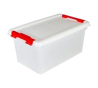 Acan Tradineur - Fiambrera rectangular de plástico HG - 10 Litros - Apto para microondas y lavavajillas - Fabricado en España - 17,5 x 23,1 x 38,2 cm