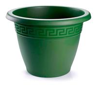 Acan Tradineur - Maceta Redonda Terracota - Fabricado en Plástico - Macetero Apto para Exterior e Interior del hogar - Ø 35 cm - Color Verde