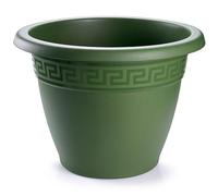 Acan Tradineur - Maceta Redonda Terracota - Fabricado en Plástico - Macetero Apto para Exterior e Interior del hogar - Ø 50 cm - Color Verde