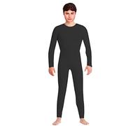 Acan Tradineur - Mono maillot para jóvenes y adultos para carnaval, Halloween, fiestas, celebraciones, color negro (Talla S)