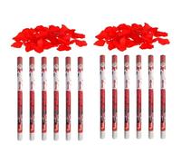 Acan Tradineur - Pack de 12 cañones de Confeti de Aire comprimido, Popper, Cracker de Confetti, cumpleaños, Bodas, Fiestas, Celebraciones (Pétalos de Rosa - 80 cm)