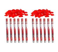 Acan Tradineur - Pack de 12 cañones de Confeti de Aire comprimido, Popper, Cracker de Confetti, cumpleaños, Bodas, Fiestas, Celebraciones (Pétalos de Rosa - 60 cm)