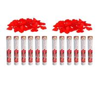 Acan Tradineur - Pack de 12 cañones de Confeti de Aire comprimido, Popper, Cracker de Confetti, cumpleaños, Bodas, Fiestas, Celebraciones (Pétalos de Rosa - 30 cm)