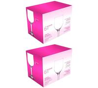 Acan Tradineur - Pack de 12 Copas - Modelo Nevakar - Capacidad: 240 ml - Ideal para Vino - Aptas para lavavajillas - Tamaño Aprox: Ø 6,9 x 16,7 cm