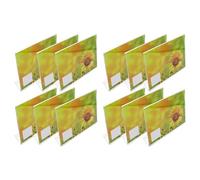 Acan Tradineur - Pack de 12 Portafotos de plástico Transparente, Marcos de Fotos de sobremesa, menú, Carteles, decoración, hogar (Horizontal - 15 x 20 cm)