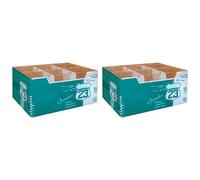 Acan Tradineur - Pack de 2 Caja de 12 Vasos Modelo Ruta - Capacidad de 360 ML - Fabricado en Vidrio Resistente - Apto para lavavajillas - Tamaño Aprox: Ø 8,5 x 9 cm - 24 Uds Total