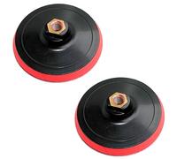 Acan Tradineur - Pack de 2 Discos de Lijado, Plato Compatible con lijadoras, amoladoras angulares, pulidoras, Incluye Enganche de Rosca, 12500 RPM, pulir, lijar, Ø 100 mm