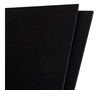 Acan Tradineur - Pack de 2 láminas de cartón pluma A4, grosor de 5 mm, manualidades, soporte para presentaciones, maquetas, base de cuadros, decoración (Negro - 21 x 29,7 cm)