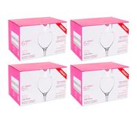 Acan Tradineur - Pack de 24 Copas - Modelo Misket - Capacidad: 260 ml - Ideal para Vino - Aptas para lavavajillas - Tamaño Aprox: Ø 6,7 x 16,5 cm