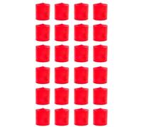 Acan Tradineur - Pack de 24 Velas Taco con Aroma a frujos Rojos, velón de Cera perfumada, Larga duración: 24 Horas, aromaterapia, decoración del hogar (Rojo, Frutas del Bosque, 7 x 5,6 cm)