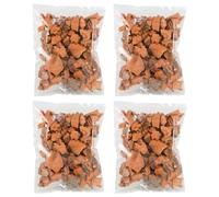 ACAN Tradineur - Pack de 4 Bolsas de trozos de Corcho para belén - Accesorio para decoración en el Nacimiento - Ideal para los últimos Detalles