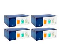 ACAN Tradineur - Pack de 4 Caja de 6 vasos Modelo Bodega - Capacidad de 345 ML - Fabricado en Vidrio Resistente - Apto para lavavajillas - Tamaño aprox: diámetro 8,5 x 9 cm - 24 Uds Total.