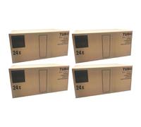 Acan Tradineur - Pack de 4 Cajas de 24 Vasos Modelo Tubo - Capacidad: 320 ml - Fabricado en Vidrio Resistente - Apto para lavavajillas - Tamaño aprox: Ø 6 x 16,5 cm - 96 Uds Totales