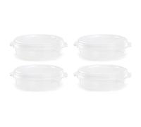 Acan Tradineur - Pack de 4 Fiambrera para Tortillas - Fabricado en plástico - Capacidad de 3 litros - Apta para microondas y lavavajillas - 8,5 x 30 x 27,5 cm