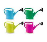 Acan Tradineur - Pack de 4 Regaderas de plástico - Capacidad 12 litros - Utensilios de jardinería, riego, casa, balcón, terraza, Patio - Color Aleatorio
