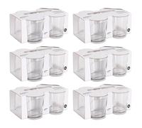 Acan Tradineur - Pack de 6 Cajas de 4 Vasos Modelo Bodega - Capacidad: 345 CC (11 ¾ Oz) - Fabricado en Vidrio Resistente - Apto para lavavajillas - Tamaño Aprox: Ø 8,5 x 9 cm - 24 Uds Totales