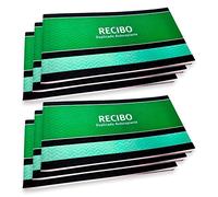 Acan Tradineur - Pack de 6 talonarios de Recibos con Hojas autocopiativas - Formato Horizontal - Flexible y Resistente - 11 x 21 cm