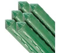 ACAN Tradineur - Pack de 6 tutores de Acero plastificado para Plantas de diámetro 1,10 x 150 cm, Ideal para el Cuidado del jardín. Varillas para el Cuidado de Plantas y arboles (Color Verde)