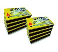 ACAN Tradineur - Pack de 8 Cajas de cerillas Super Largo XXL, 400 cerillas totales, fósforos de Seguridad Super Largos para cocinas, barbacoas, chimeneas, Estufas (10 cm),Largo XXL - 10 cm
