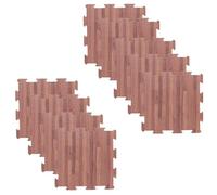 ACAN Tradineur - Pack de 9 baldosas de Goma eva, Grosor de 1 cm, Esterilla, Puzzle para Suelo de Gimnasio, Fitness, Yoga, Alfombrilla de protección Espuma (Imitación parqué Oscuro, 30 x 30 cm)