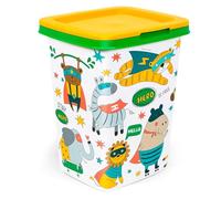 Acan Tradineur - Papelera con diseños Infantiles con Tapa - Fabricado en Plástico - Capacidad de 15 litros - 47 x 28,7 x 26 cm - Diseño Aleatorio