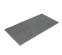 Acan Tradineur - Plato de Pizarra Rectangular, Bandeja para hosteleria, Servicio y degustación, Canto rústico, Tabla de Piedra Natural para Servir Aperitivos - 15 x 30 cm