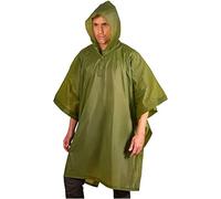 Acan Tradineur - Poncho Impermeable con Capucha para Adultos - Fabricado 100% poliéster - Alta Densidad y Revestimiento - Talla XL - XXL (Color Verde)