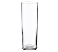 Acan Tradineur - Set de 6 vasos de tubo de cristal, base gruesa, aptos para lavavajillas, agua, bebidas, refrescos, 16,3 x 5,8 cm, 31 cl