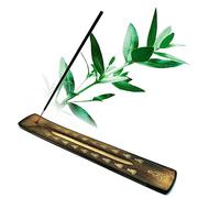 Acan Tradineur - Tablilla de Madera para Incienso y Pack de 20 inciensos aromaticos - Quemador de Incienso y colector de Cenizas - 1 x 3,5 x 25,5 cm - Modelo Aleatorio - Aroma Eucalipto