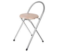 Acan Tradineur - Taburete de Madera Metal Plegable, Silla Plegable, 67 x 36 x 44 cm