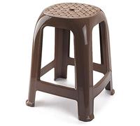 Acan Tradineur - Taburete de plástico - Fabricado en España hogar o el Trabajo - 46,2 x 36,5 x 37 cm - Color Marrón Topo (1 Unidades)
