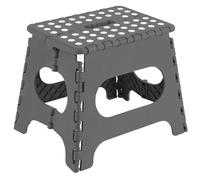 ACAN Tradineur - Taburete Plegable, Fabricado en PVC, Multiusos de plástico Resistente y Duradero, Ideal para escuelas, guarderías y hogar (27 x 29 x 22 cm, Color Gris)