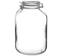 Acan Tradineur - Tarro hermético de Vidrio con Cierre metálico, Bote, Frasco Multiusos para Alimentos, conservas, legumbres, Pasta, 28 x 17 cm, 5 litros