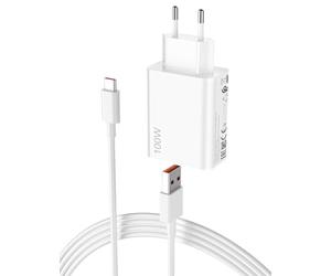 ACANDYA 100W Cargador Carga rápida con 6A Cable USB C 2m para xiaomi Poco F8 Ultra Redmi K80 Ultra 17, Combo 90W 67W para Xiaomi 15T Redmi Note 15 Pro+ 5G Poco F7 Turbo 4 3 15 Ultra