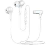 ACANDYA Auriculares USB C con Cable Tipo C para Google Pixel 10 Pro Fold 9a 8 9 7, In-Ear Auriculares Tipo C con Micrófono Control del Volumen para iPhone 16e Air 15 Magic8 Pro 400 Lite 5G, Blanco