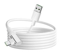 ACANDYA Cable USB a Tipo C 1 Metro 90 grados, 80W 6A Cargador Tipo C SUPERVOOC Flash Carga Rápida para oppo Find X9 X8 X5 X6 A6 Pro Reno14/OnePlus Nord CE5 Nord 5 13R 13/realme P3 Ultra 15 13 14 Pro+