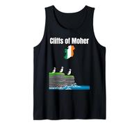 Acantilados de Moher Puffins Irlanda viajes Souvenir Irlanda mapa Camiseta sin Mangas